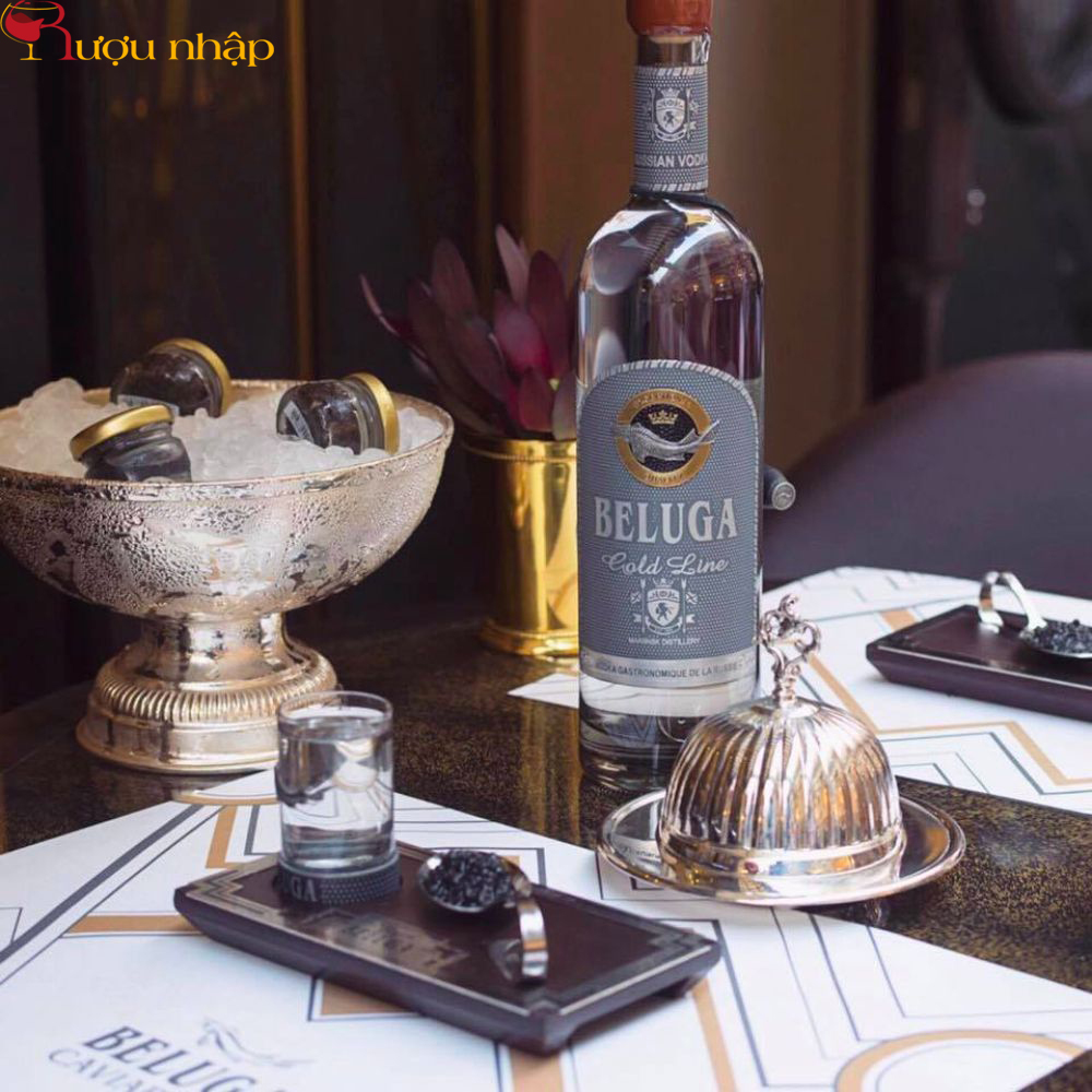 Vodka Beluga Gold Line - Beluga búa Beluga Gold Line Vodka Leather Gift Box