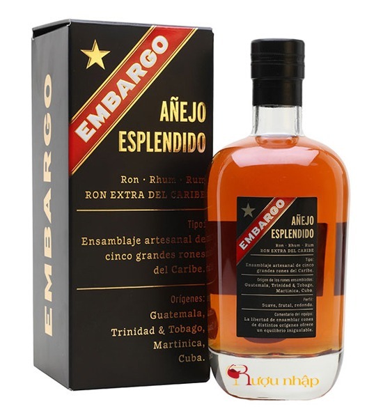 Rượu Embargo Anejo Esplendido Rượu Embargo Anejo Esplendido Rhum