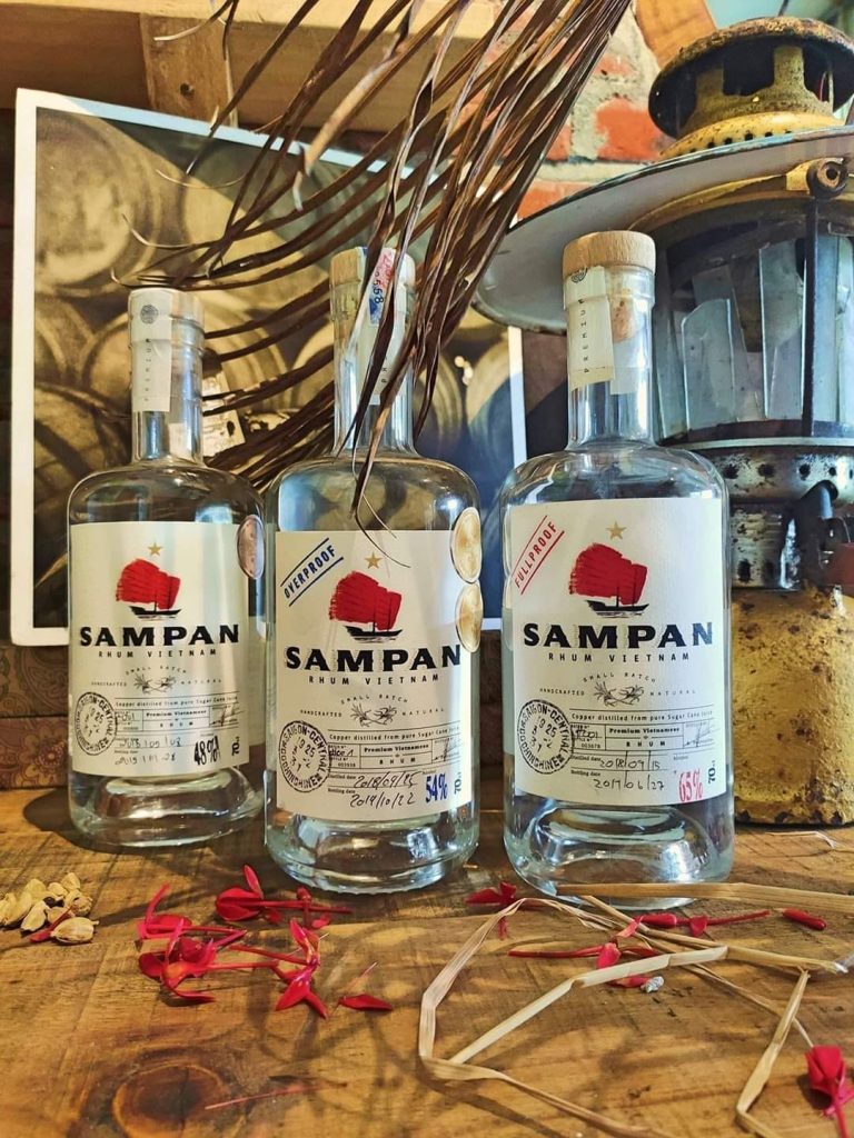Rượu Sampan Rhum 54%