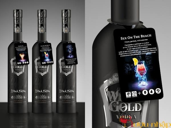 Rượu Vodka White Gold Black Edition Rượu Vodka White Gold Black Edition