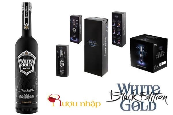 Rượu Vodka White Gold Black Edition Rượu Vodka White Gold Black Edition
