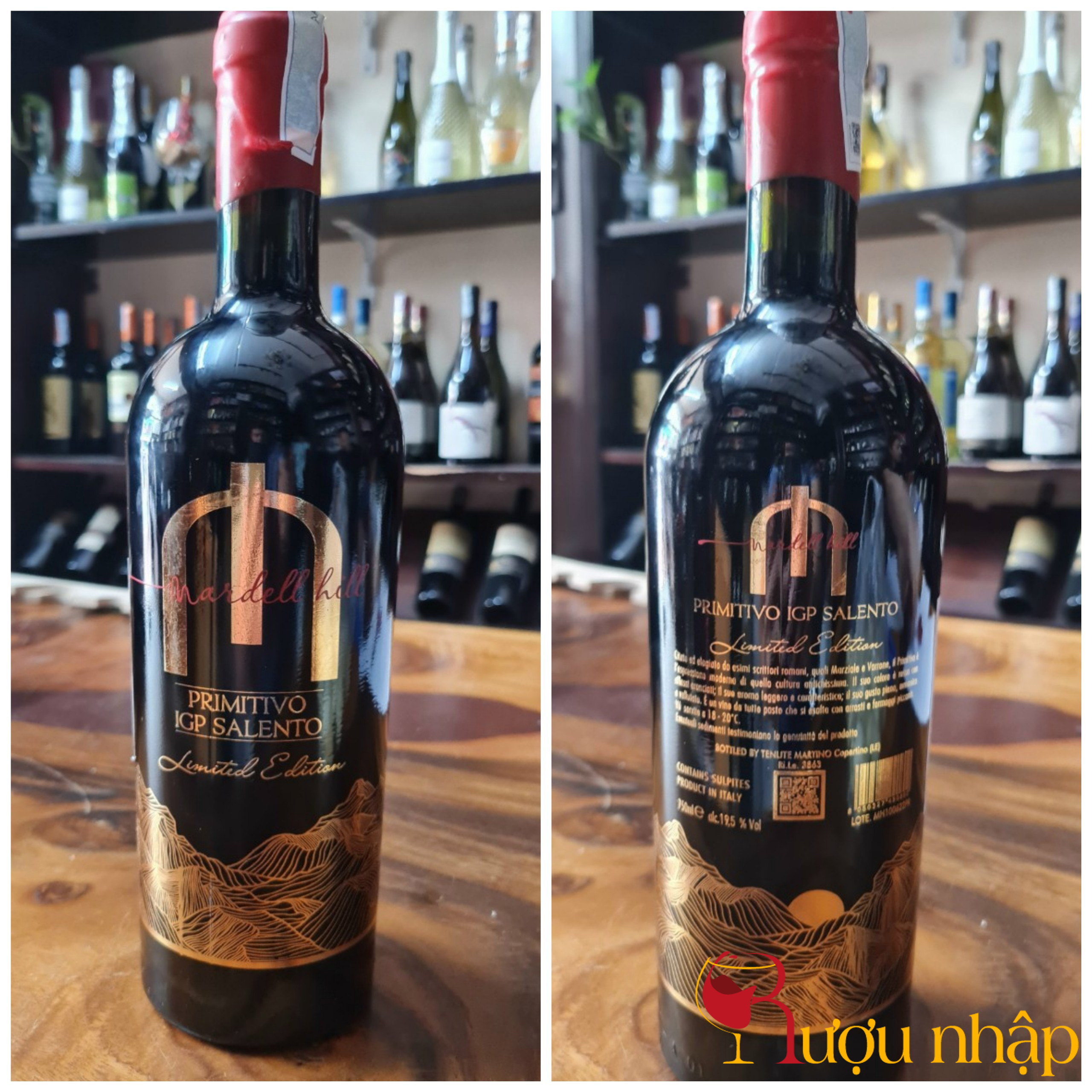 Rượu vang Ý Mardell Hill Primitivo IGT 19 độ Rượu Vang Mardell Hill Primitivo 19.5 Độ