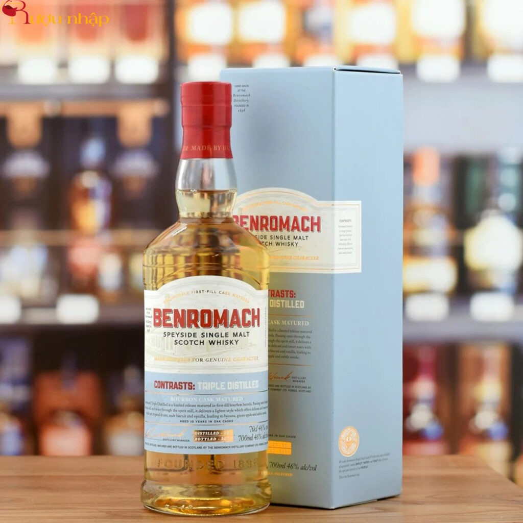 Rượu Benromach 2011 Contrasts Triple Distilled