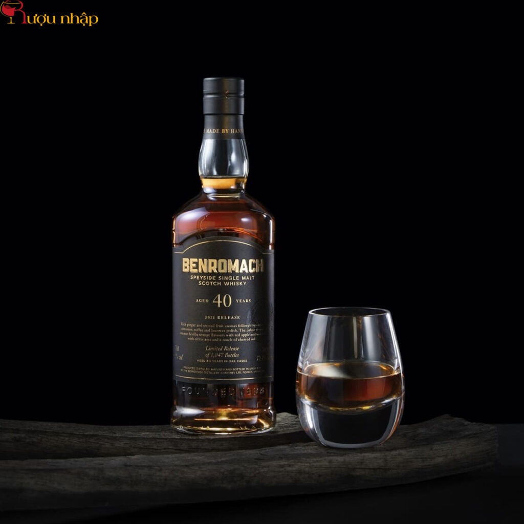 Rượu Benromach 40 năm 2022 Release