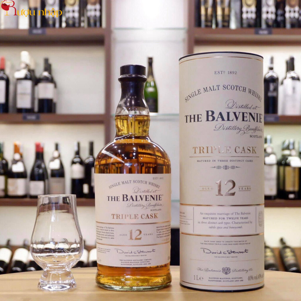 Rượu Balvenie 12 năm Triple Cask 1 lít