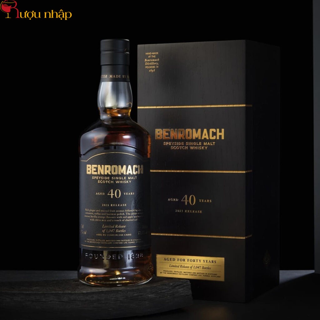 Rượu Benromach 40 năm 2022 Release