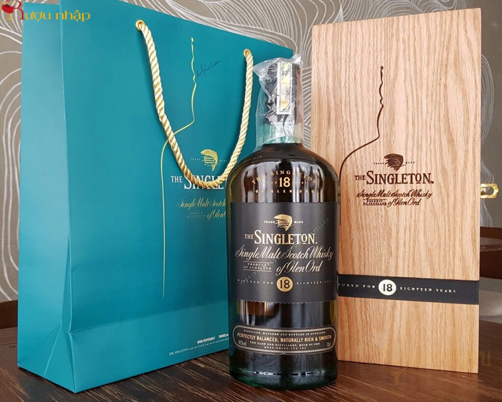 Singleton 18 năm Glen Ord Rượu Singlaton 18 Hộp Gỗ