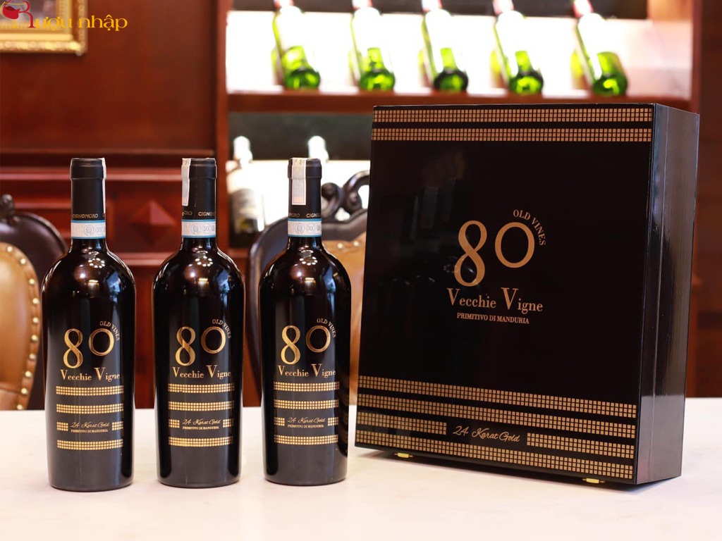 Vang Ý 80 Vecchie Vigne Riserva Primitivo Di Manduria Rượu Vang Ý 80 Vecchie Vigne Riserva Primitivo Di Manduria