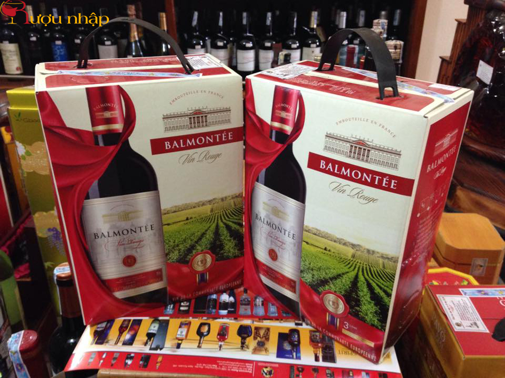 Rượu Vang Bịch Balmontée 3000 ML Rượu Vang Bịch Balmontée
