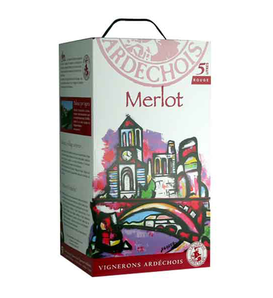 Rượu Vang Bịch Vignerons Ardechois Merlot Rượu Vang Bịch Vignerons Ardechois Merlot