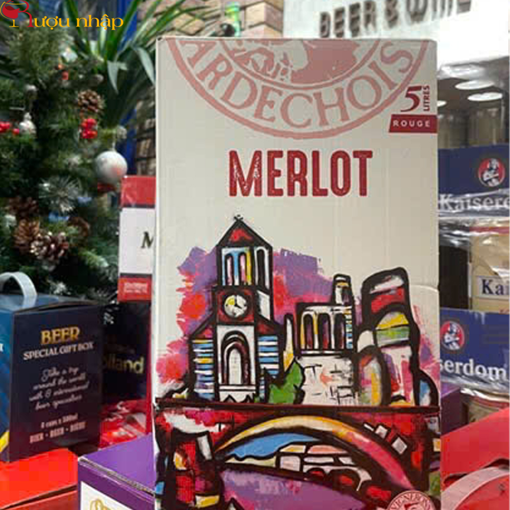 Rượu Vang Bịch Vignerons Ardechois Merlot Rượu Vang Bịch Vignerons Ardechois Merlot