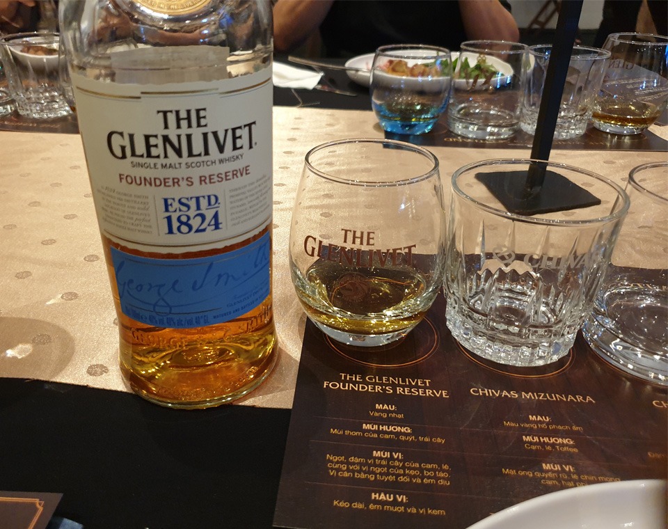 glenlivet founder resserve tasting