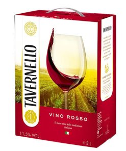 Rượu Vang Bịch Ý Tavernello Vino Rosso D'Italia – 3000 ML