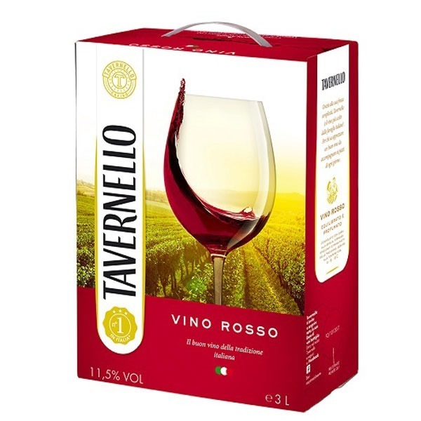 Rượu Vang Bịch Ý Tavernello Vino Rosso D'Italia – 3000 ML Rượu Vang Bịch Ý Tavernello Vino Rosso D'Italia – 3000 ML