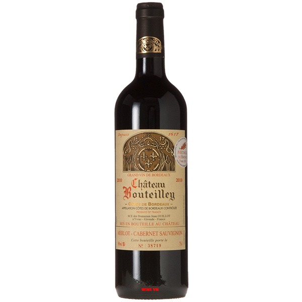 Rượu Vang Chateau Bouteilley Cotes De Bordeaux Rượu Vang Chateau Bouteilley Cotes De Bordeaux