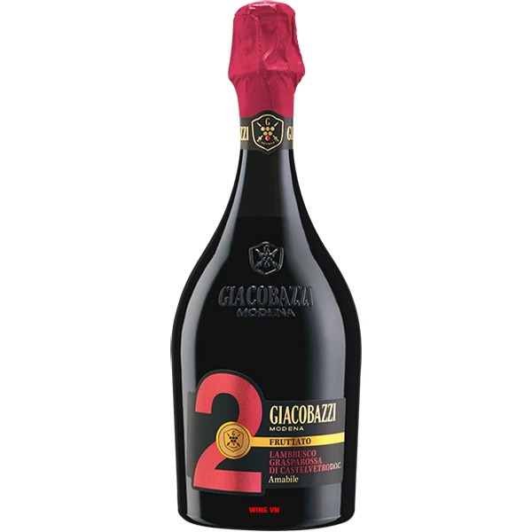 Rượu Vang Giacobazzi 2 Fruttato Lambrusco Amabile Rượu Vang Giacobazzi 2 Fruttato Lambrusco Amabile