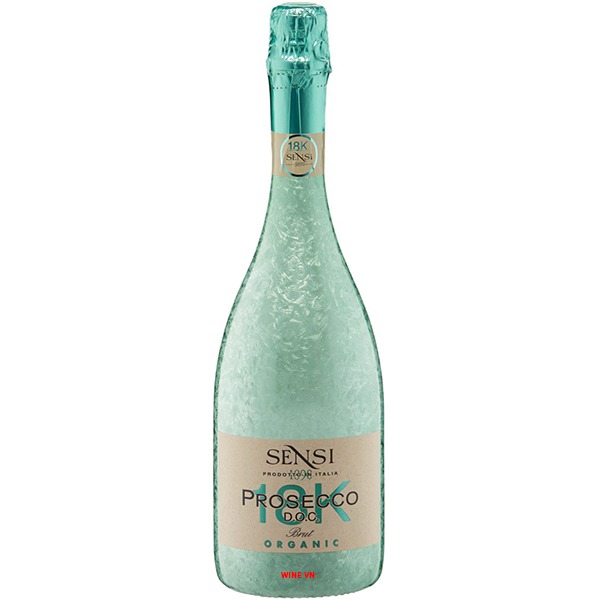 Rượu Vang Nổ Sensi 18K Prosecco Organic Rượu Vang Nổ Sensi 18K Prosecco Organic
