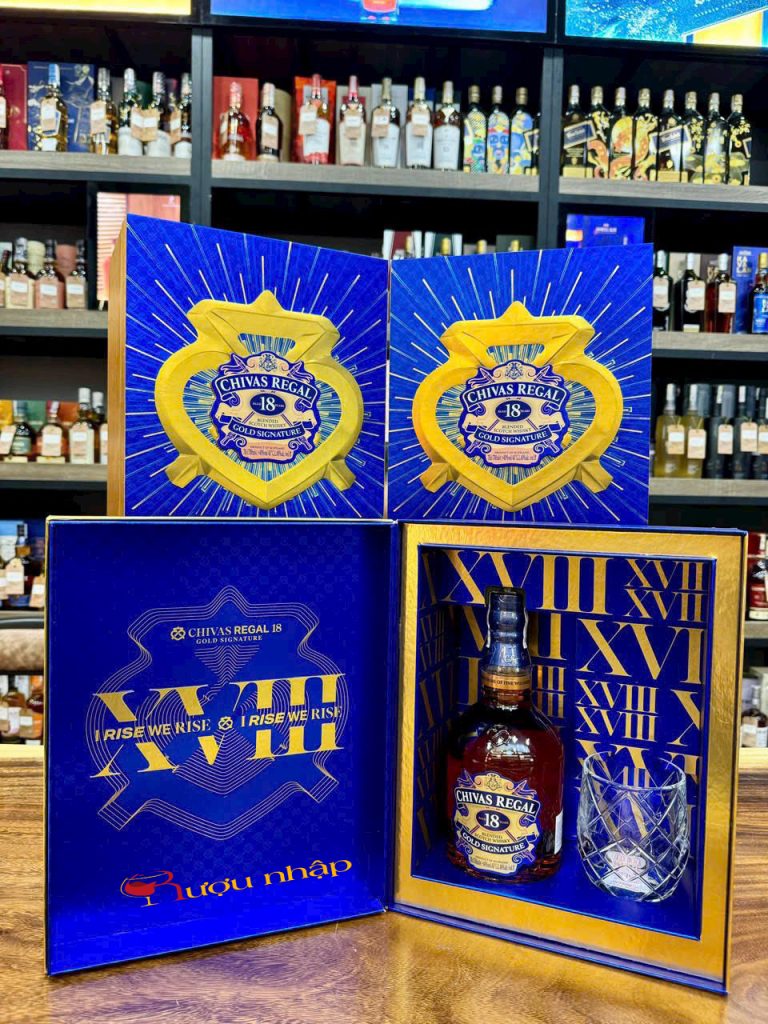 Rượu Chivas 18 năm hộp quà Tết 2024