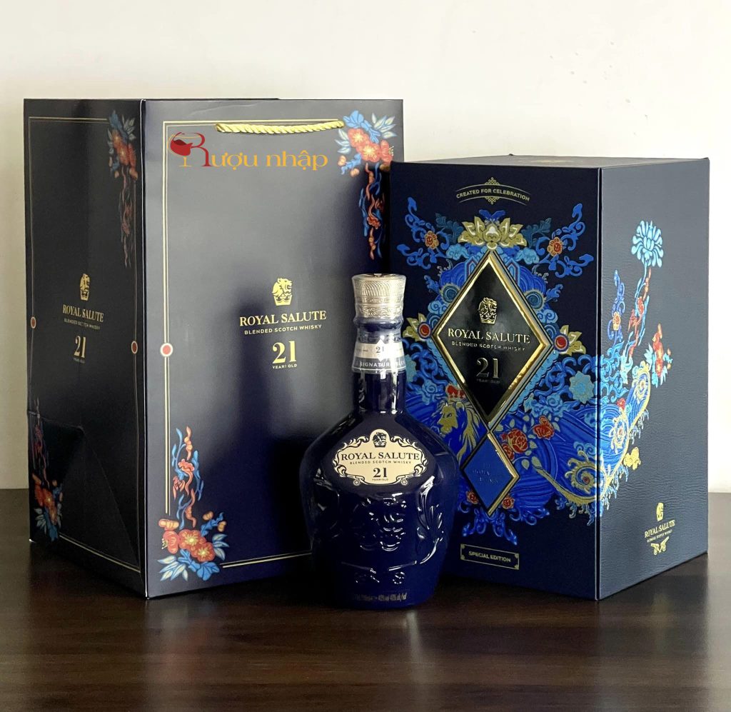 Rượu Chivas 21 năm hộp quà Tết 2024
