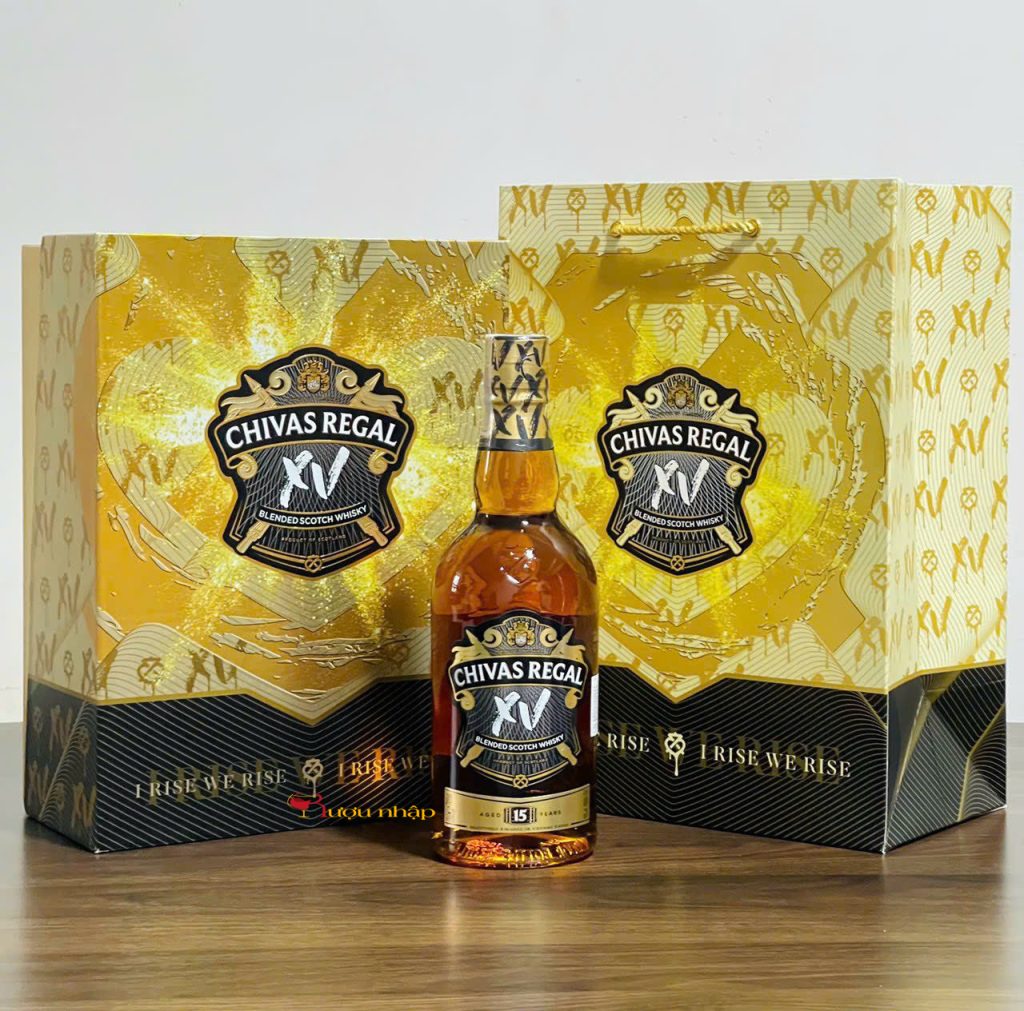 Rượu Chivas XV 15 năm hộp quà Tết 2024