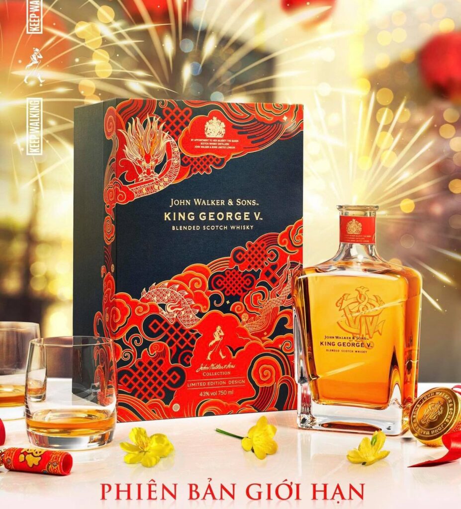 Johnnie Walker King George V Hộp Quà Tết 2024 Rượu Johnnie Walker King George V Hộp Quà Tết 2024