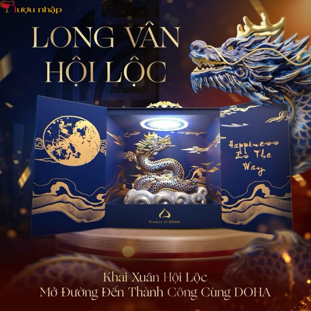 Rượu Linh Vật Rồng 2024 Long Vân Hội