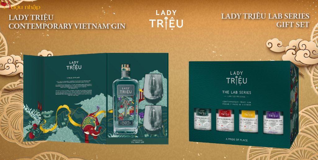 Rượu Gin Lady Triệu Hộp Quà Tết 2024