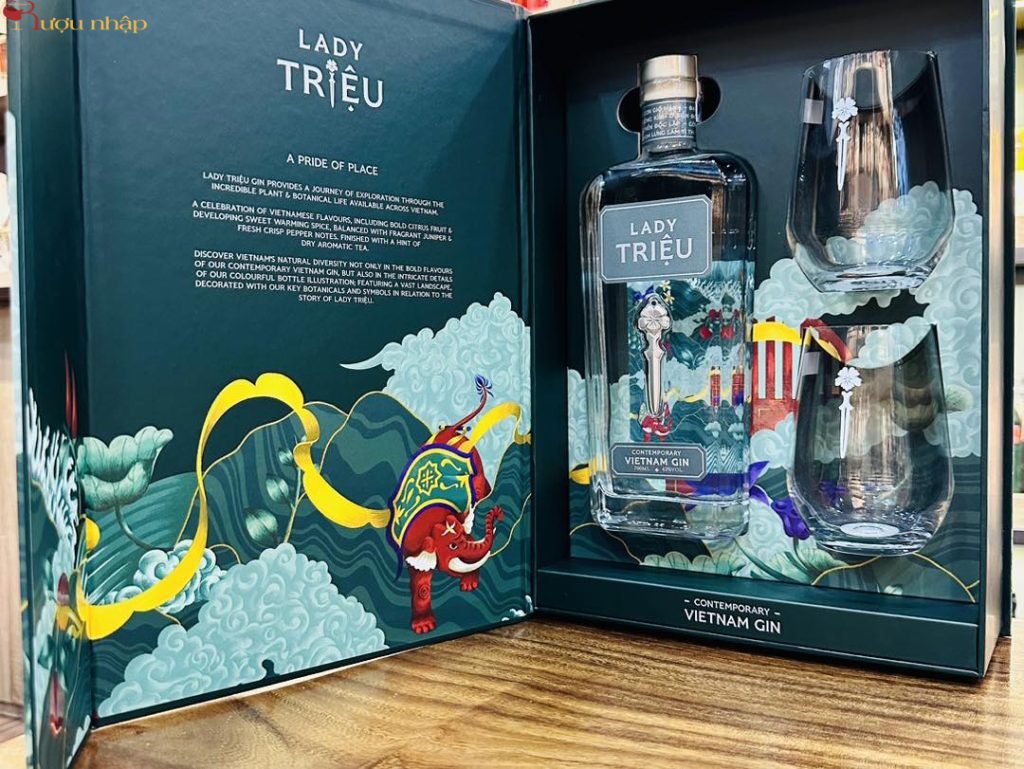 Rượu Gin Lady Triệu Hộp Quà Tết 2024