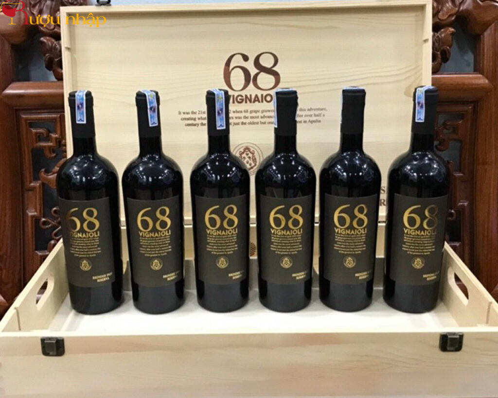 rượu vang Ý 68 Vignaioli Primitivo Puglia