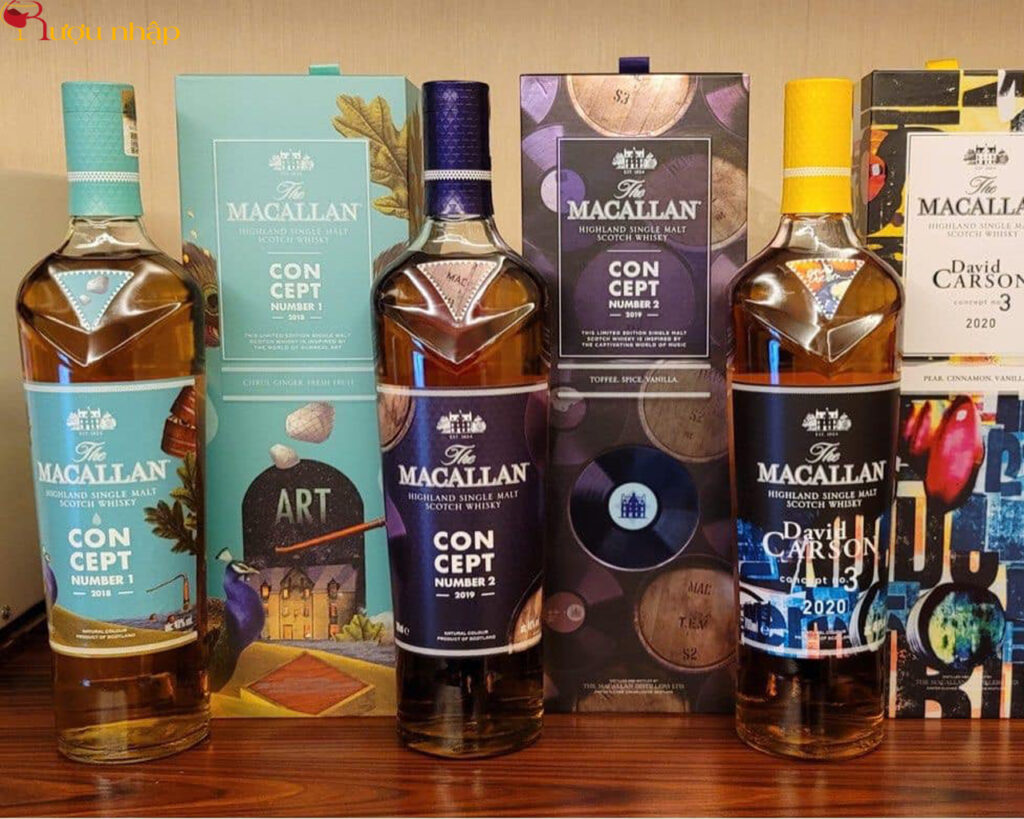 Macallan Concept Number 3 Bộ 3 chai Macallan Concept