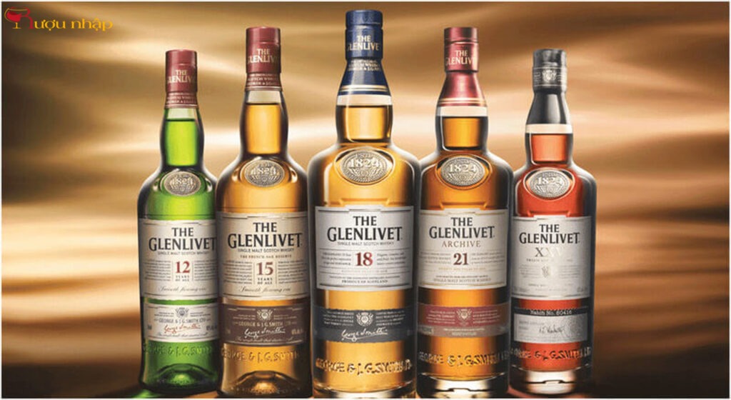 Các dòng rượu Glenlivet