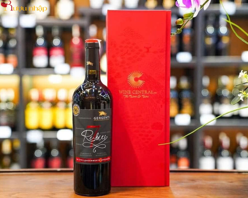 Rượu Vang Ý Gergenti 7 Rubies Terre Siciliane
