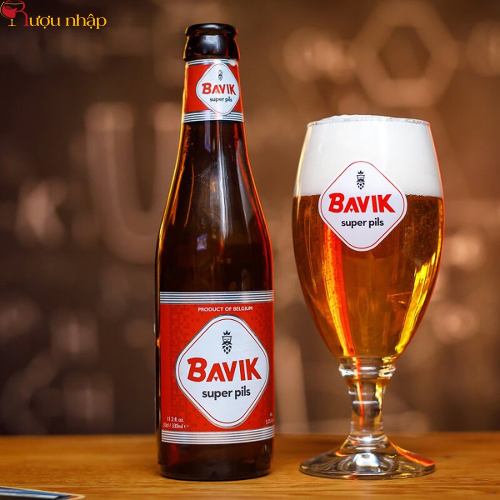 Bia Bavik Super Pils Bia Bavik Super Pils 5,2% Bỉ – chai 330ml