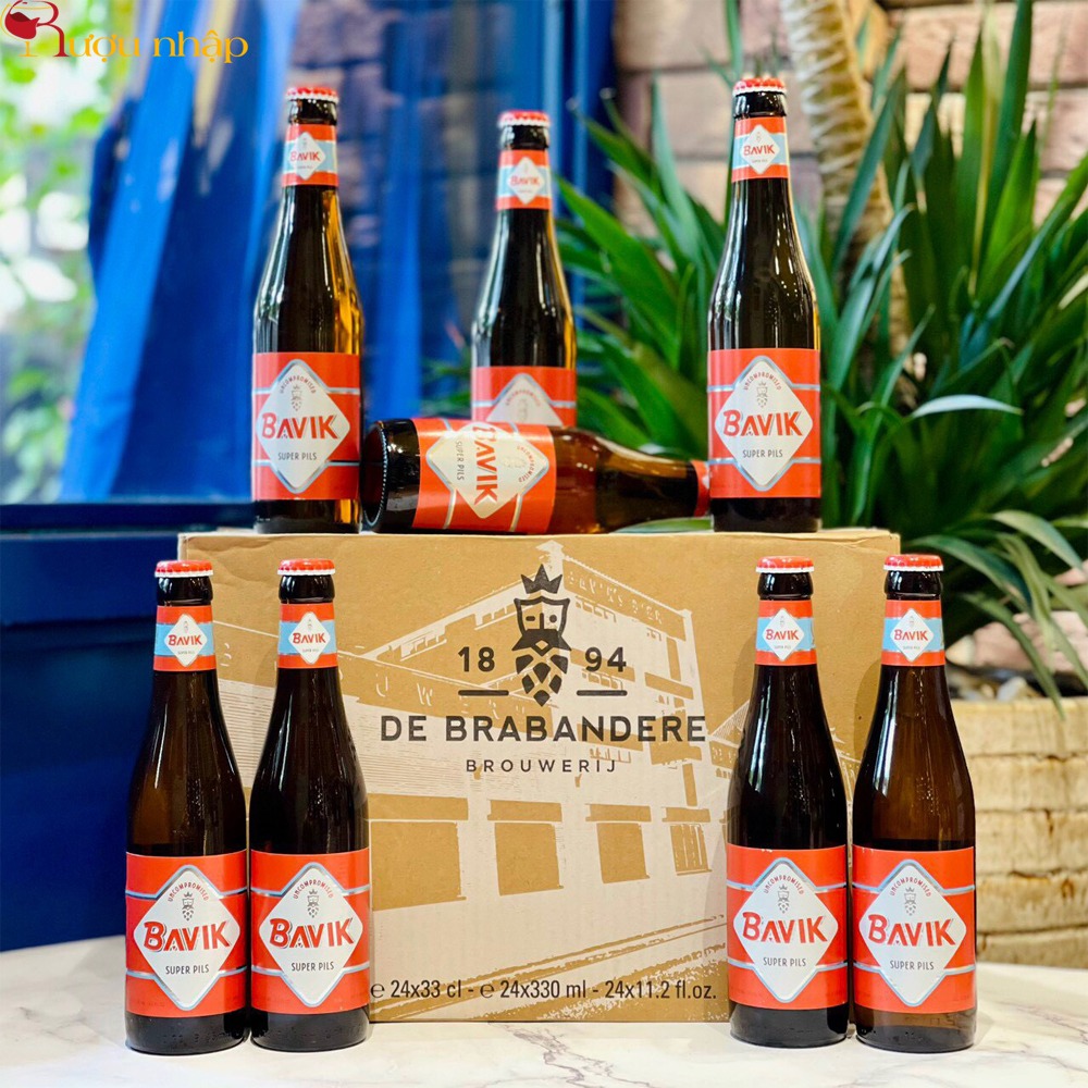Bia Bavik Super Pils Bia Bavik Super Pils 5,2% Bỉ – chai 330ml