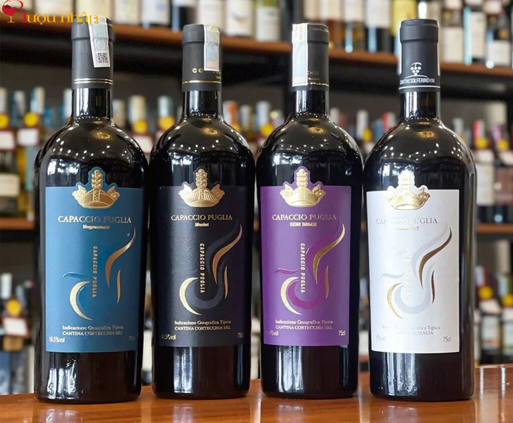 Rượu Vang Ý Capaccio Puglia Merlot IGT