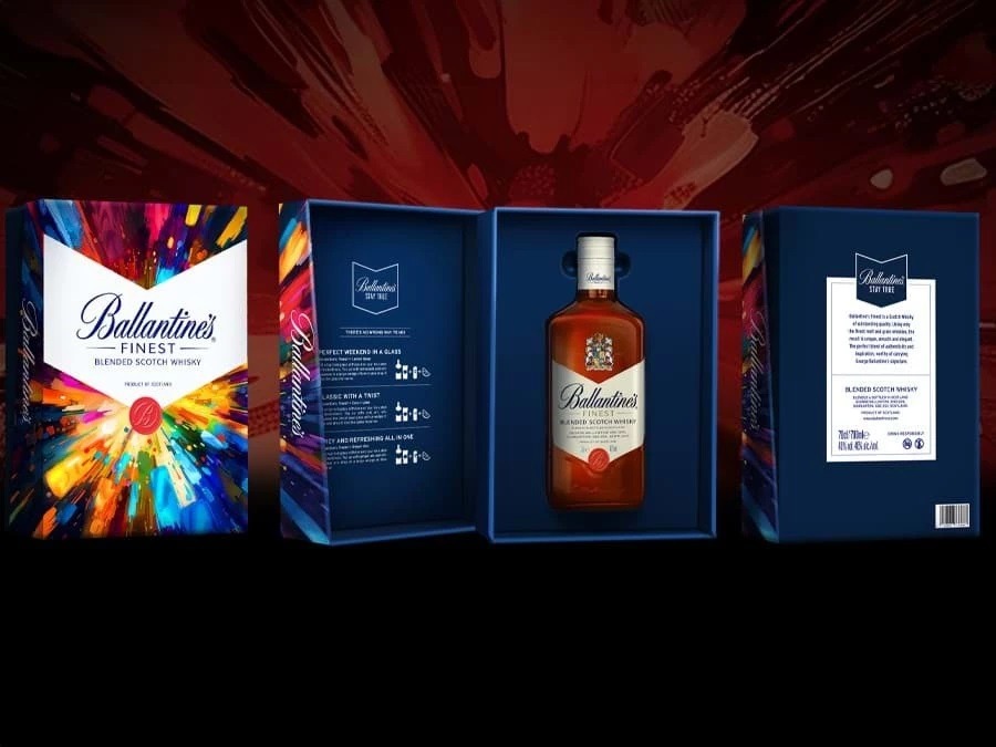 Ballantine's Finest Hộp quà Tết 2025 Rượu Ballantine's Finest hộp quà tết 2025 Hàng Công Tý