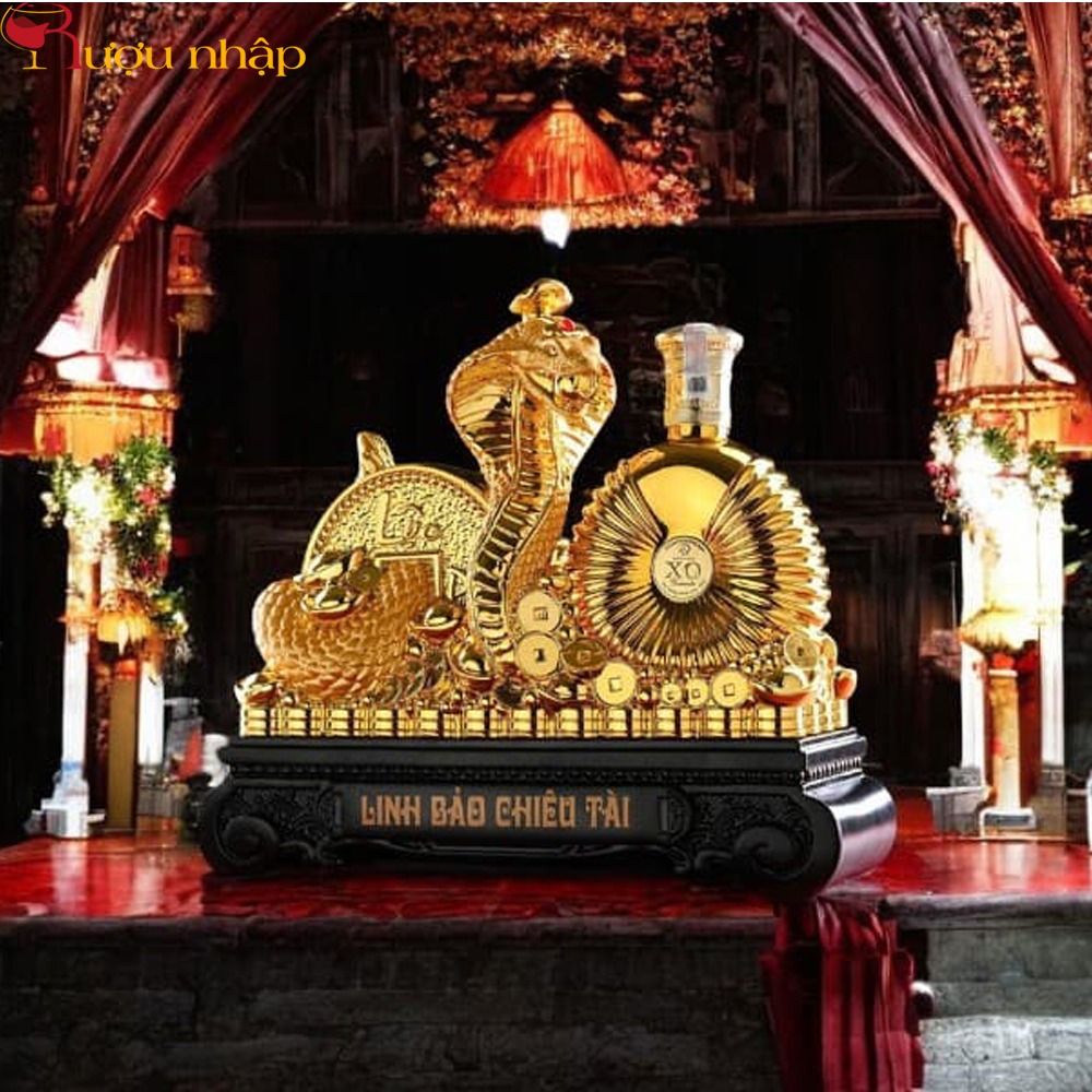 Linh Vật Rắn 2025 Linh Bảo Chiêu Tài Gold Rượu Linh Vật Rắn 2025 Linh Bảo Chiêu Tài Gold Giá Tốt
