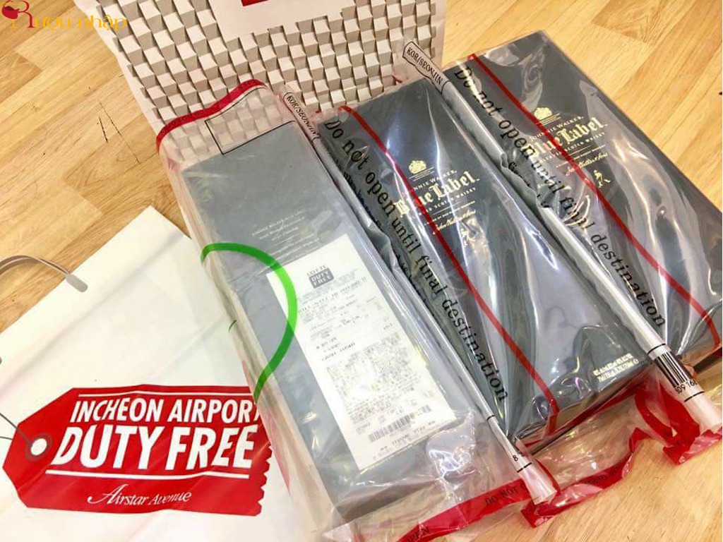 Blue Label Xách Tay Duty Free Rượu Blue Label xách tay Duty Free