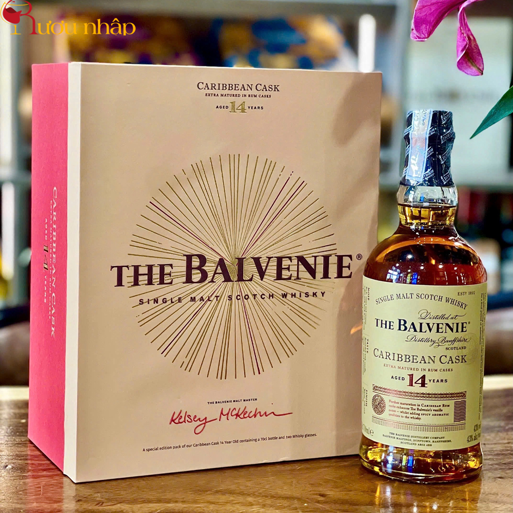 Balvenie 14 Year Old Caribbean Cask Hộp Quà Tết 2026